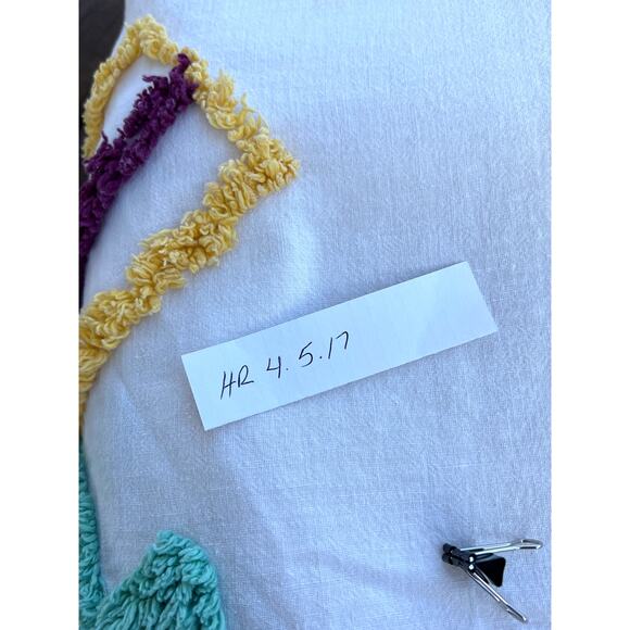 Vintage Chenille Bedspread Coverlet Twin 72x98 Floral Cottage Cutter Crafts - Picture 14 of 14